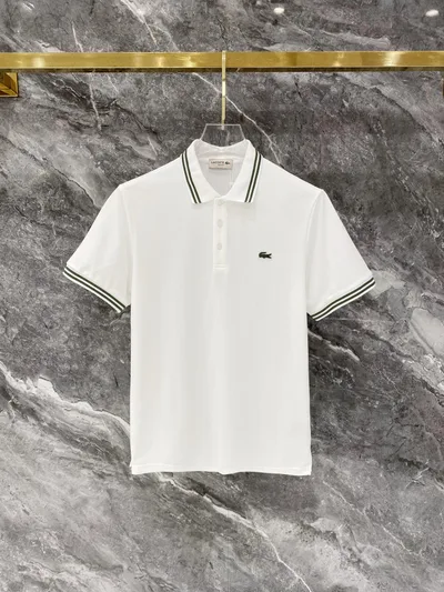 LACOSTE P90 Fit Polo Shirt with Contrast Collar