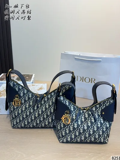 Dior D-Idea Oblique Print Handbag